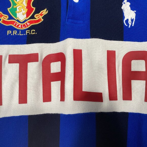 Polo Ralph Lauren Italia Football Club Polo Shirt Size Large - Picture 4 of 9